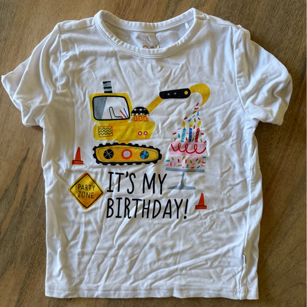 Little Sleepies - Excavator and Birthday Design